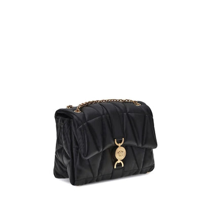Versace Black Calf Leather Bos Taurus Shoulder Bag