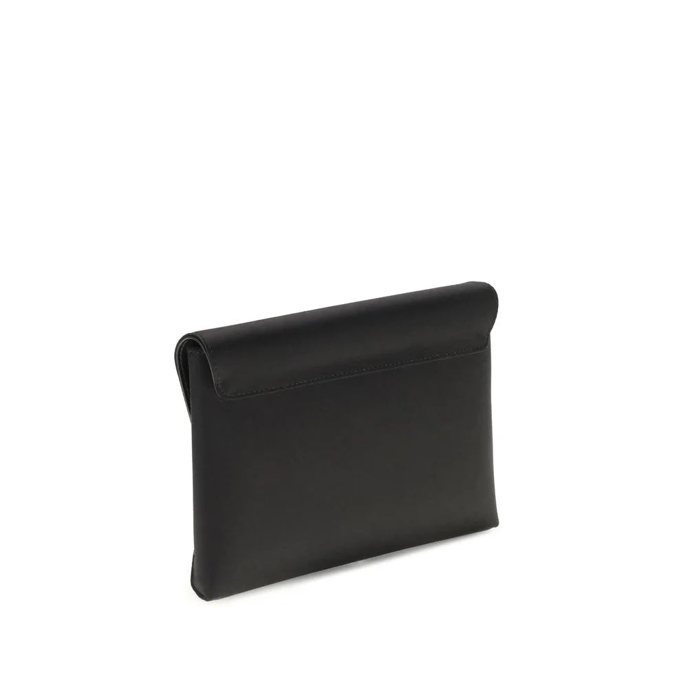 Versace Black Calf Leather Bos Taurus Shoulder Bag