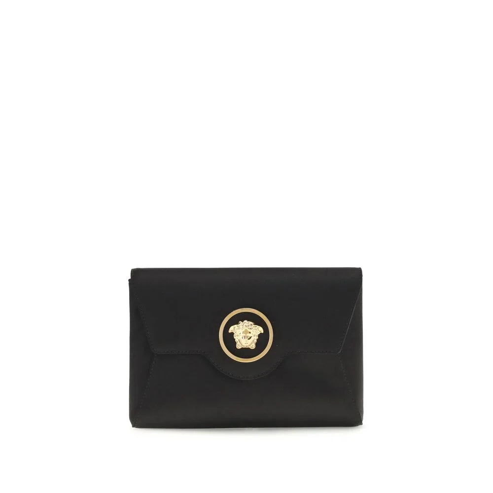 Versace Black Calf Leather Bos Taurus Shoulder Bag