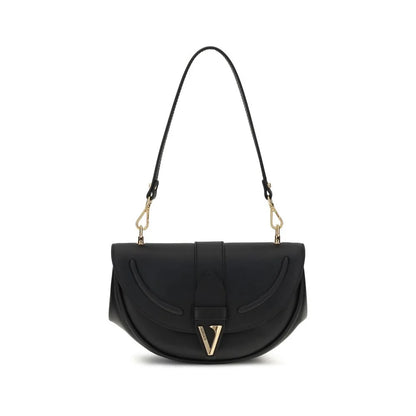 Versace Black Calf Leather Bos Taurus Shoulder Bag