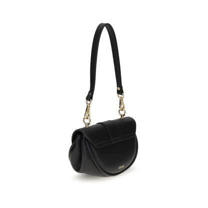 Versace Black Calf Leather Bos Taurus Shoulder Bag