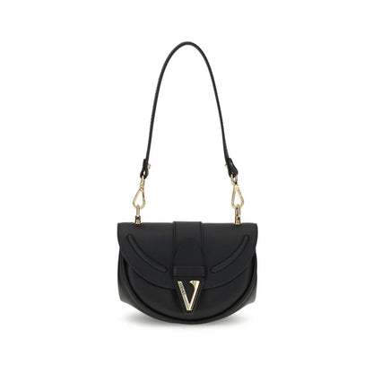 Versace Black Calf Leather Bos Taurus Shoulder Bag