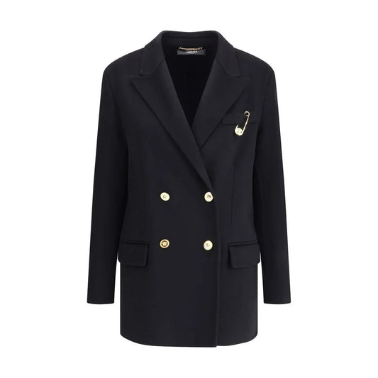 Versace Black Cashmere Coat