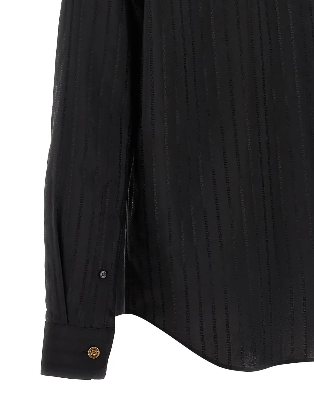 Versace Black Cotton Blouse
