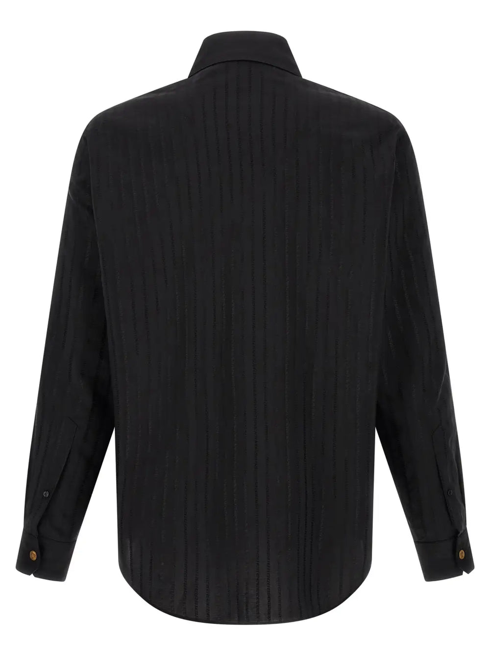 Versace Black Cotton Blouse