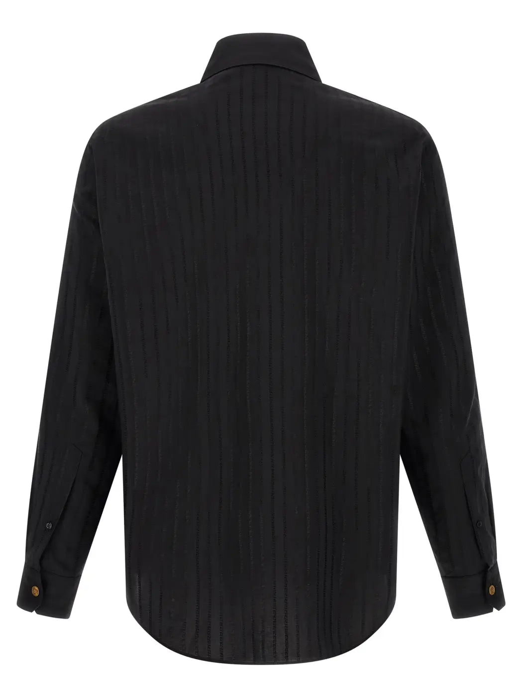 Versace Black Cotton Blouse