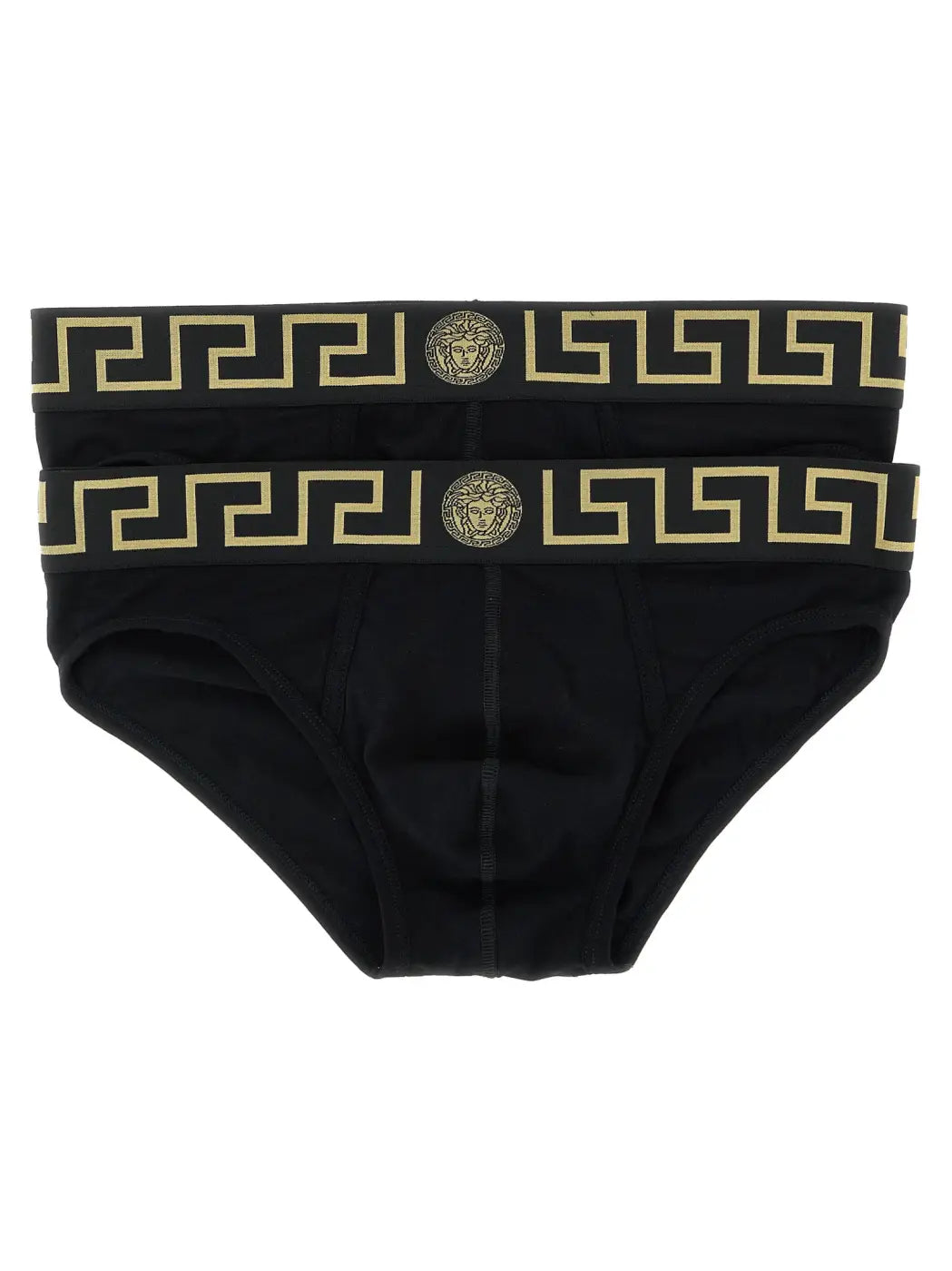 Versace Black Cotton Briefs