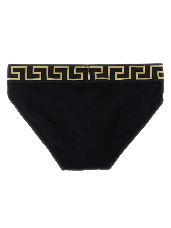 Versace Black Cotton Briefs