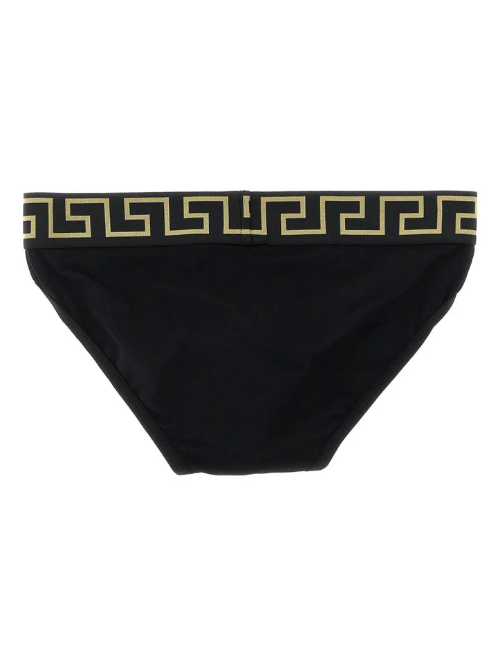 Versace Black Cotton Briefs