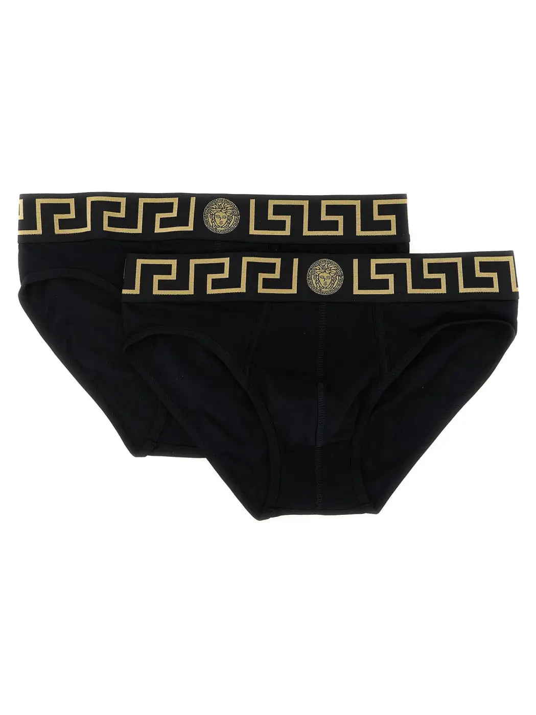Versace Black Cotton Briefs