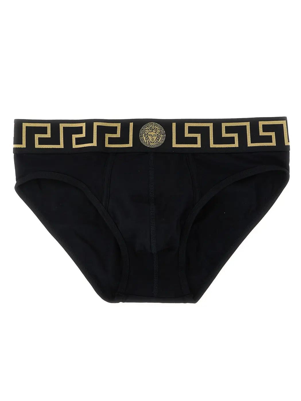 Versace Black Cotton Briefs