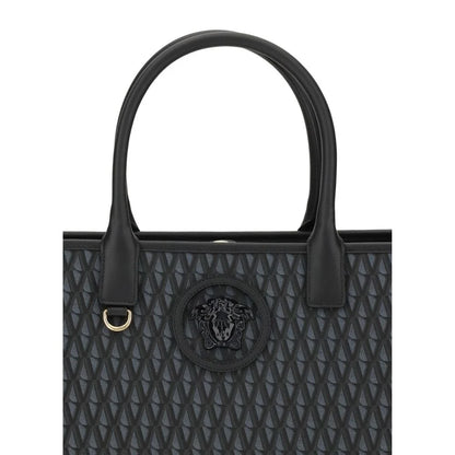 Versace Black Cotton Handbag