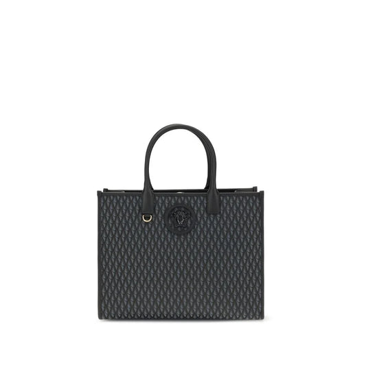 Versace Black Cotton Handbag
