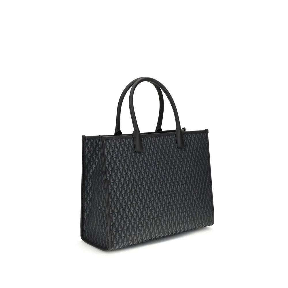Versace Black Cotton Handbag