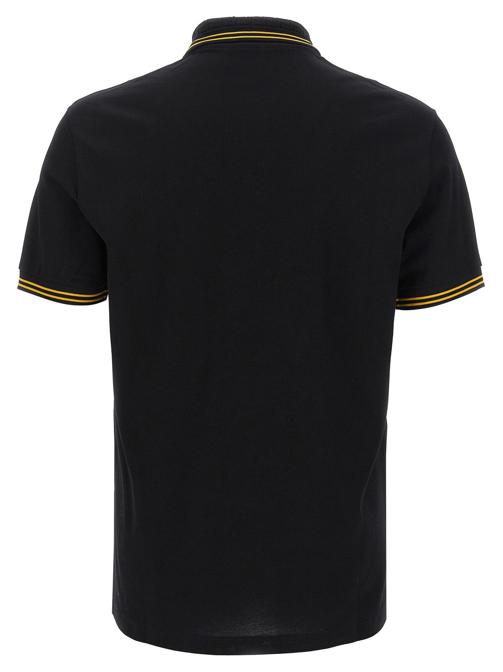 Versace Black Cotton Polo Shirt