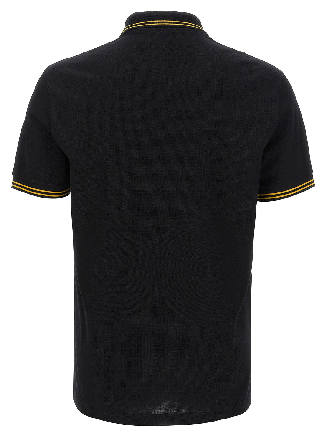 Versace Black Cotton Polo Shirt
