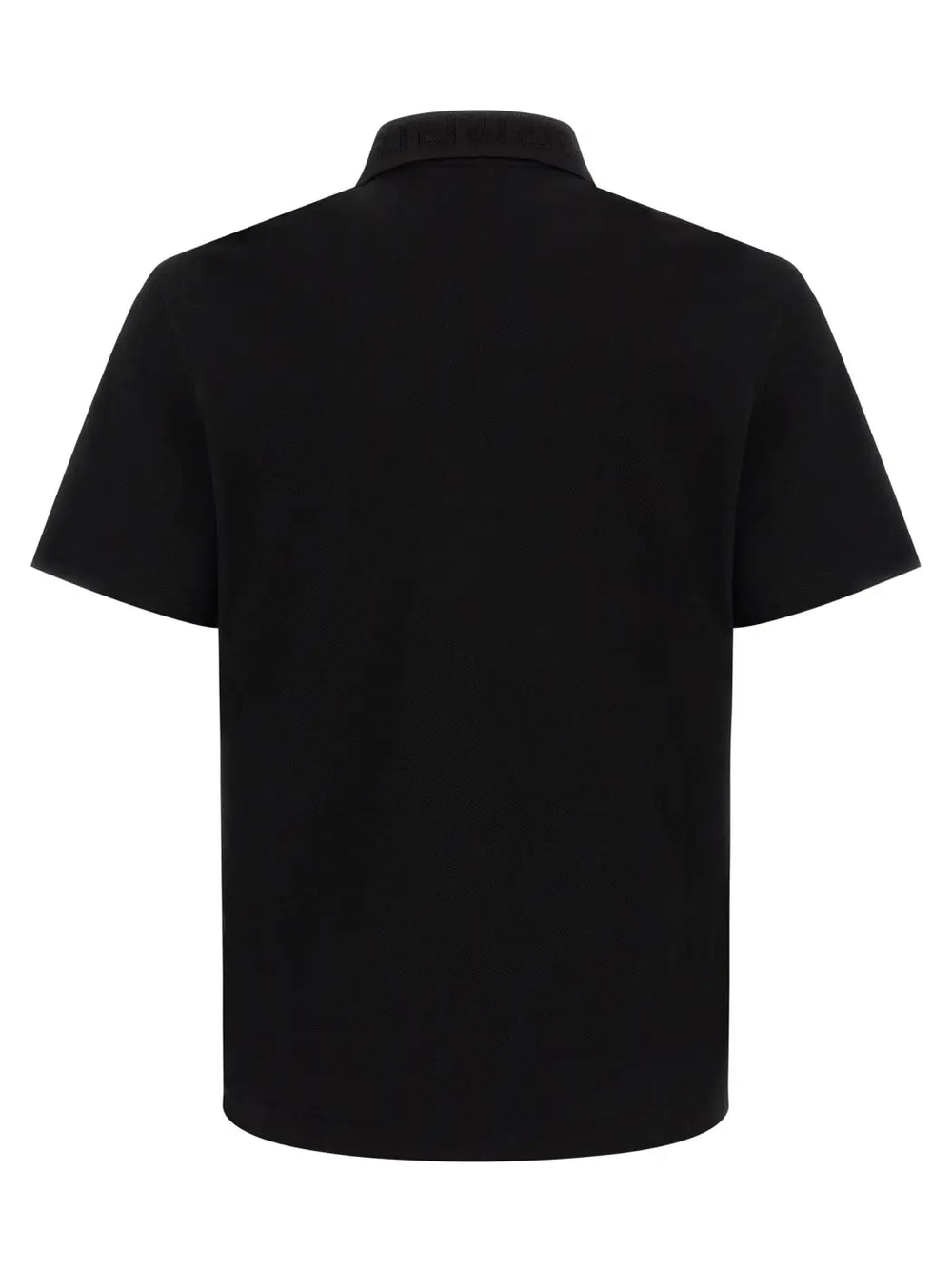 Versace Black Cotton Polo Shirt