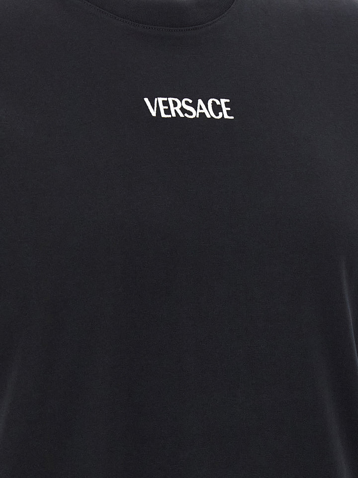 Versace Black Cotton T-shirt