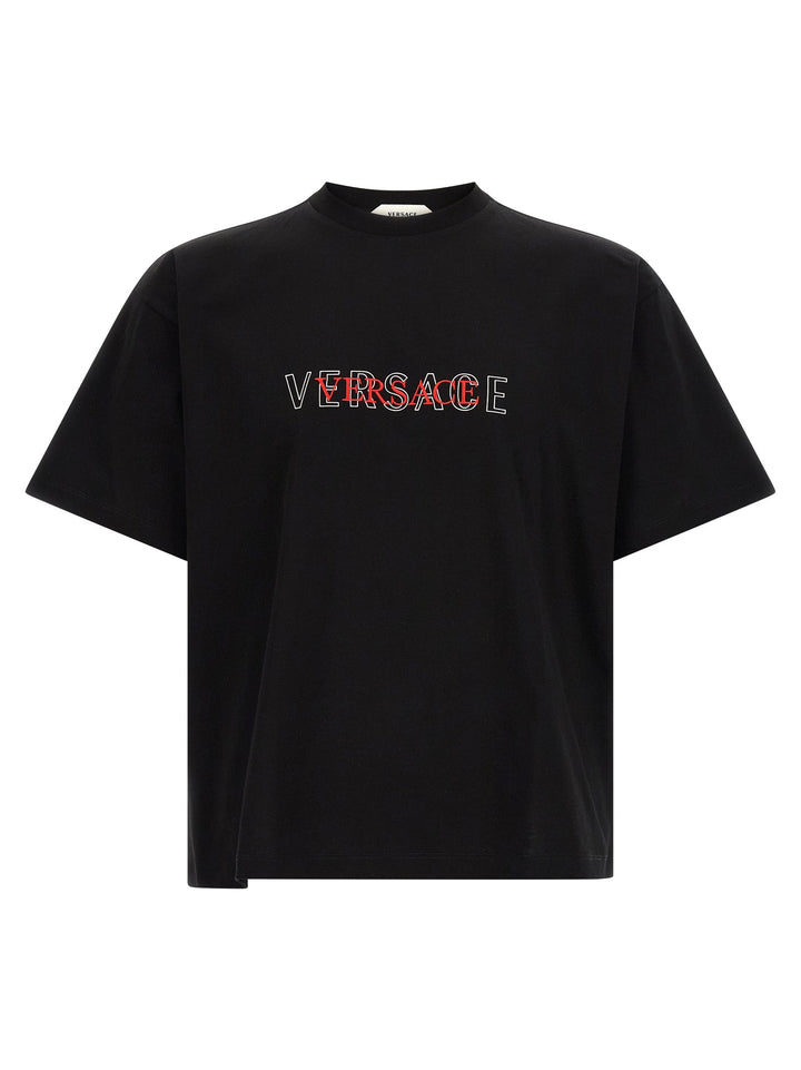 Versace Black Cotton T-shirt