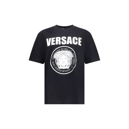 Versace Black Cotton T-Shirt