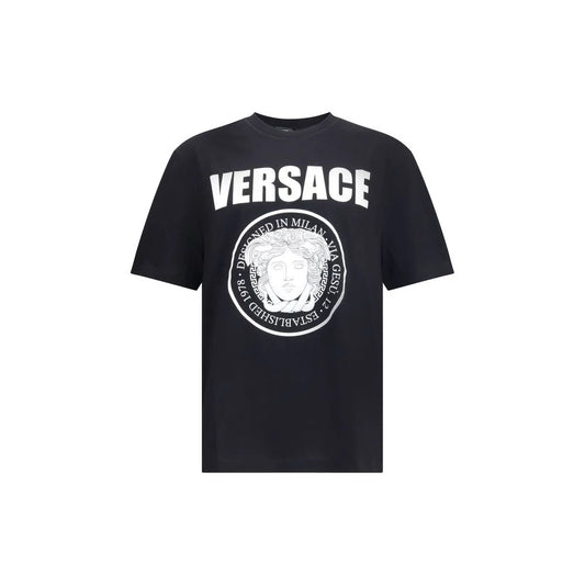 Versace Black Cotton T-Shirt
