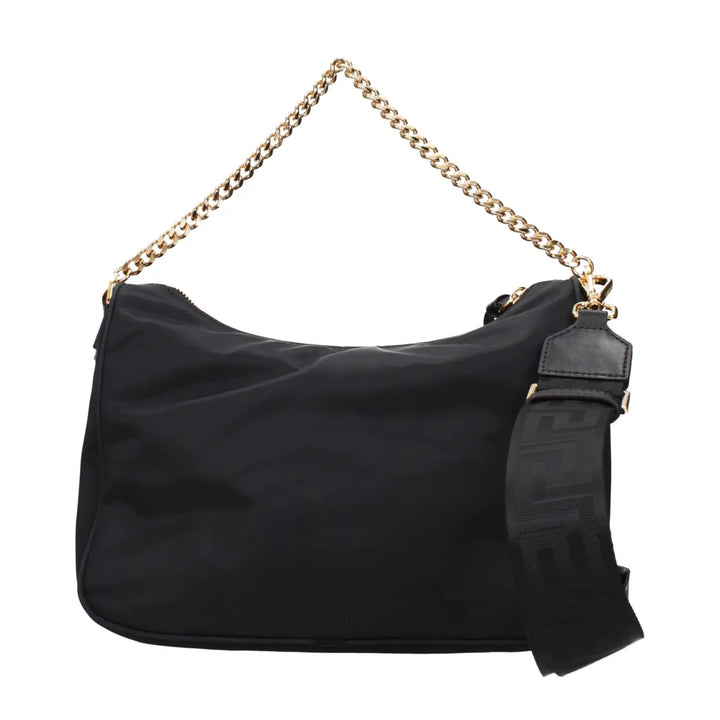 Versace Black Fabric Handbag