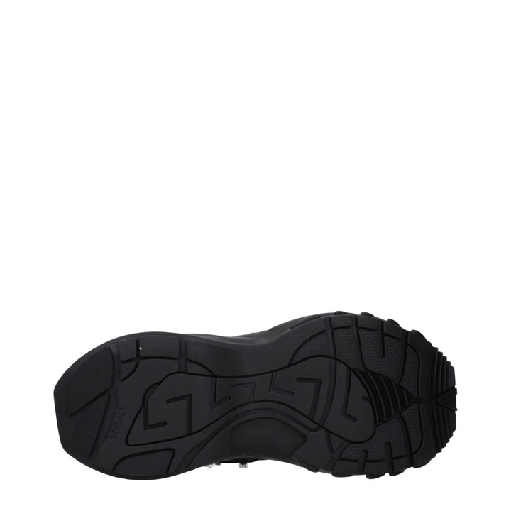 Versace Black Fabric Sneakers