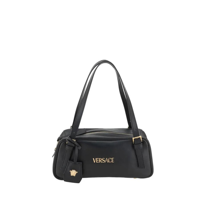 Versace Black Lamb Ovis Aries Shoulder Bag