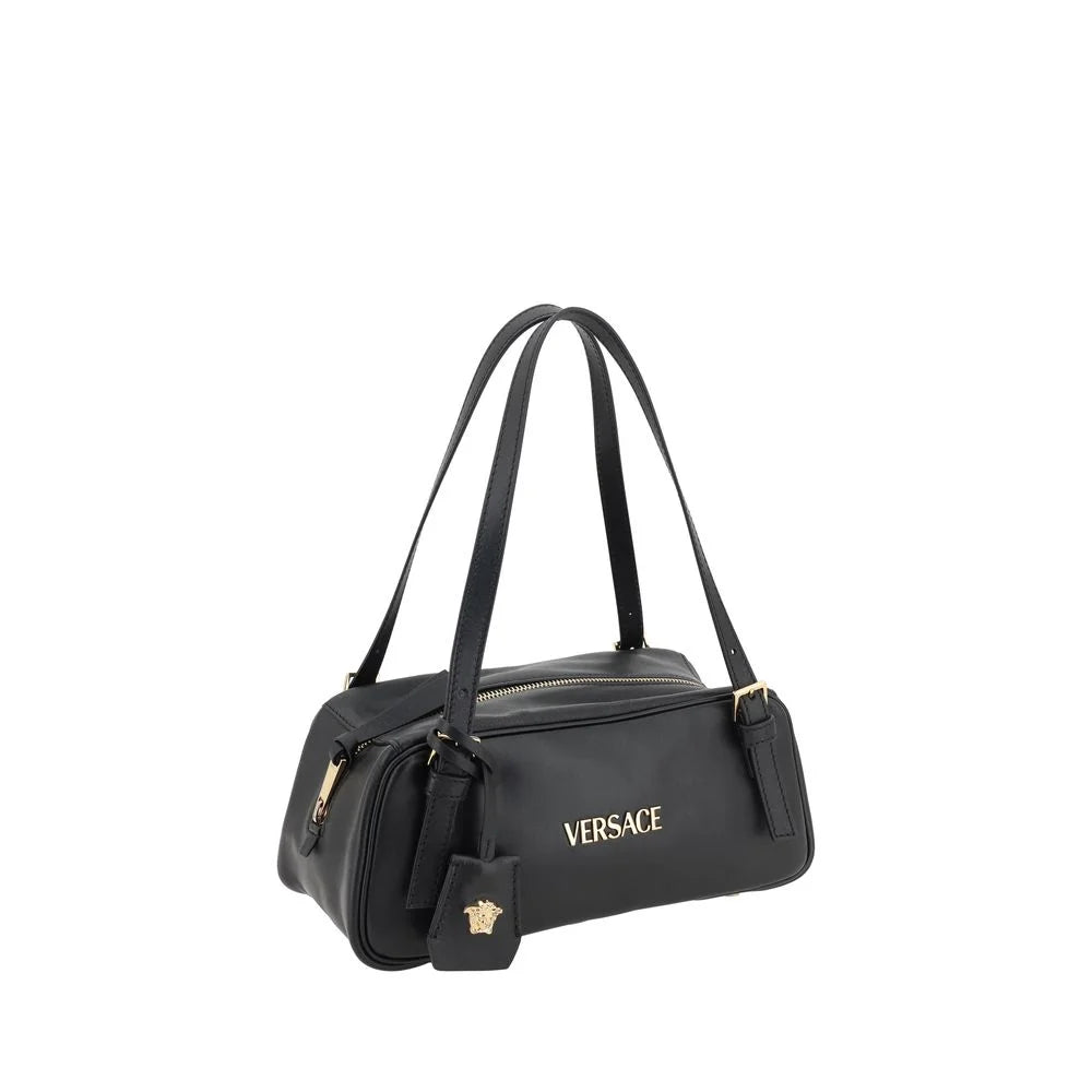 Versace Black Lamb Ovis Aries Shoulder Bag
