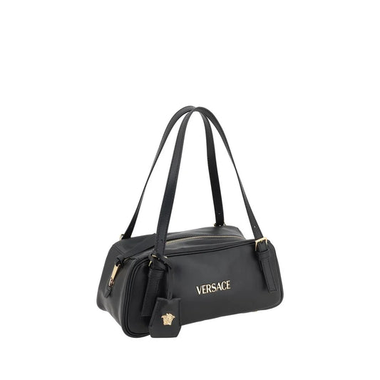 Versace Black Lamb Ovis Aries Shoulder Bag