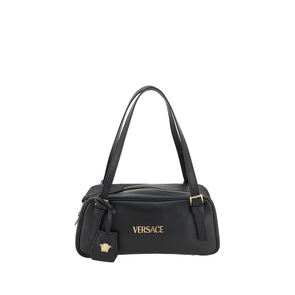 Versace Black Lamb Ovis Aries Shoulder Bag