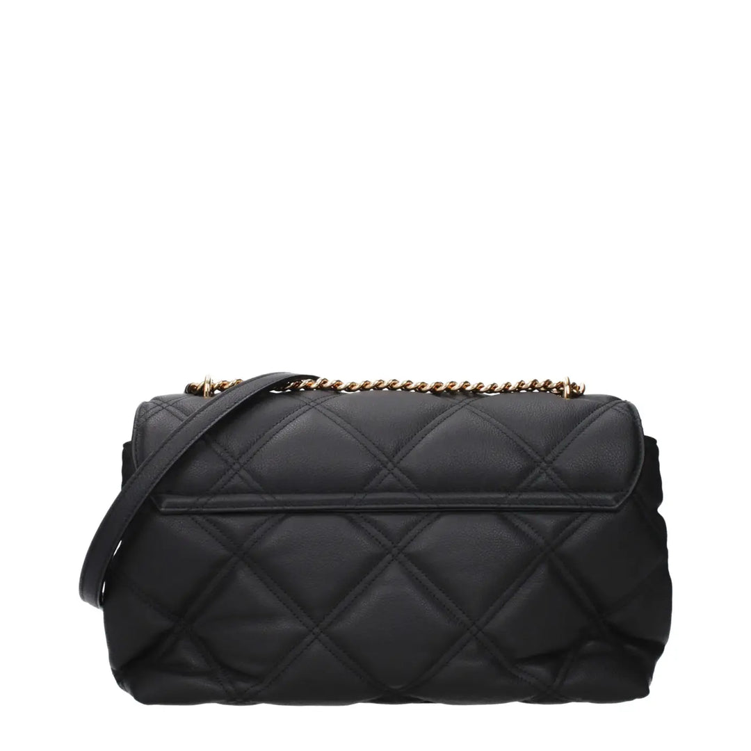 Versace Black Leather Crossbody Bag