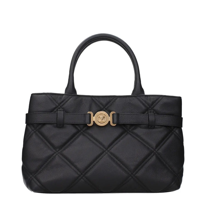 Versace Black Leather Handbag