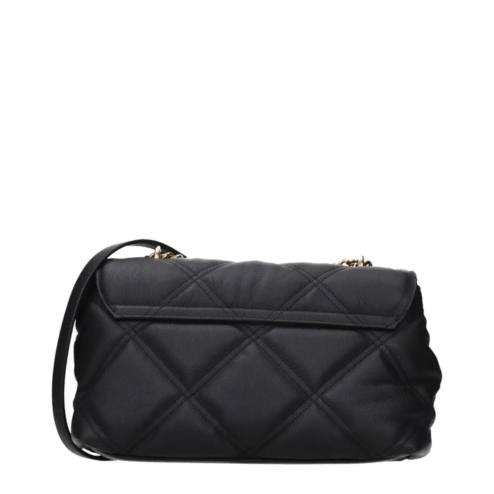 Versace Black Leather Shoulder Bag
