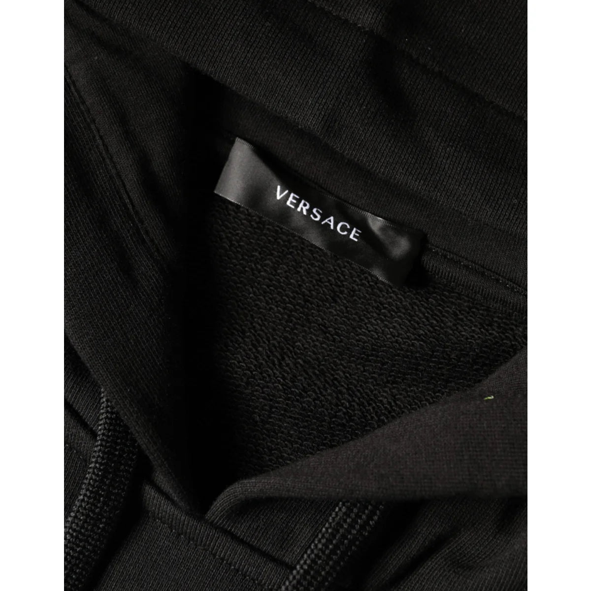 Versace Black Medusa Print Cotton Hoodie Sweater