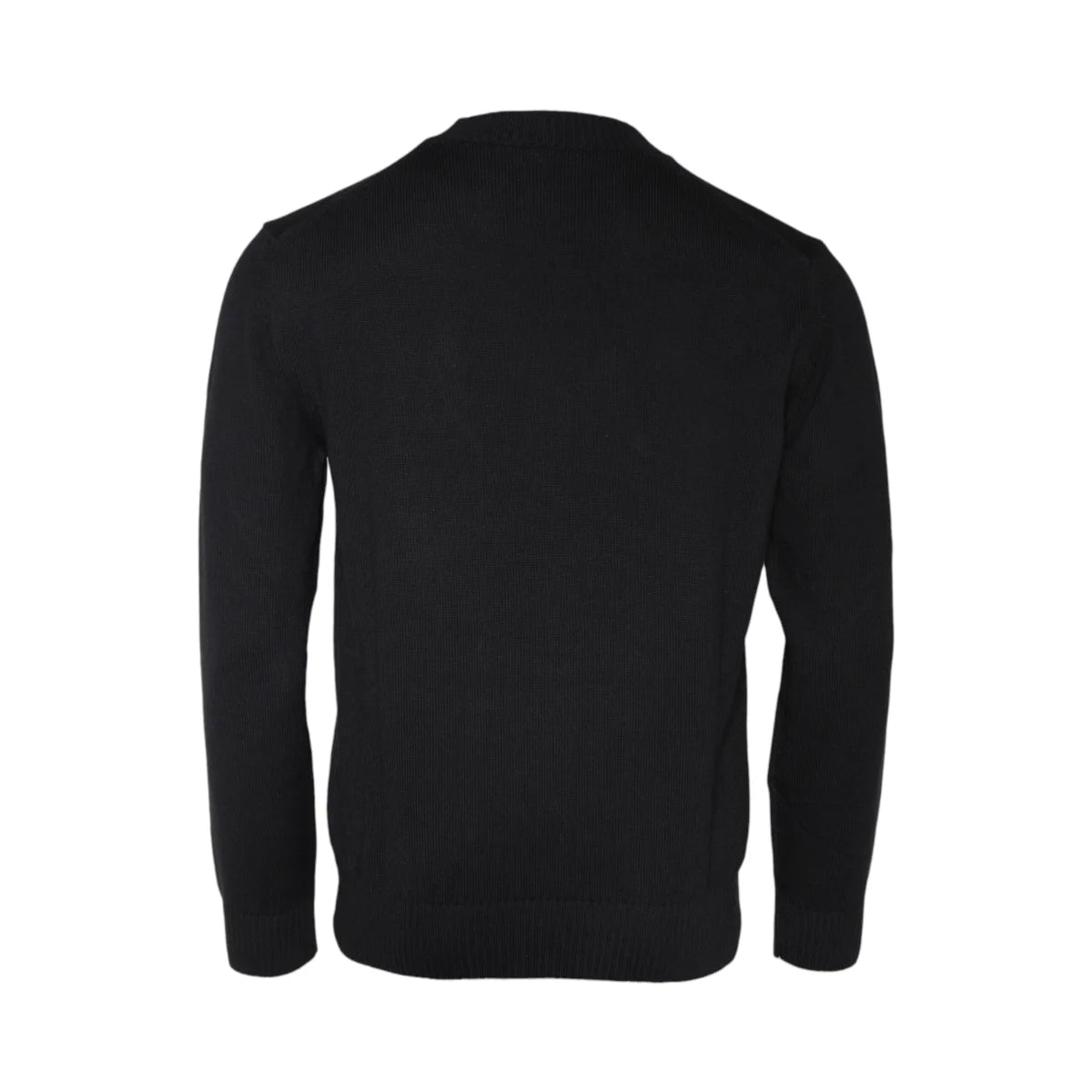 Versace Black Medusa Pullover Sweater with Crew Neck and Embroidery