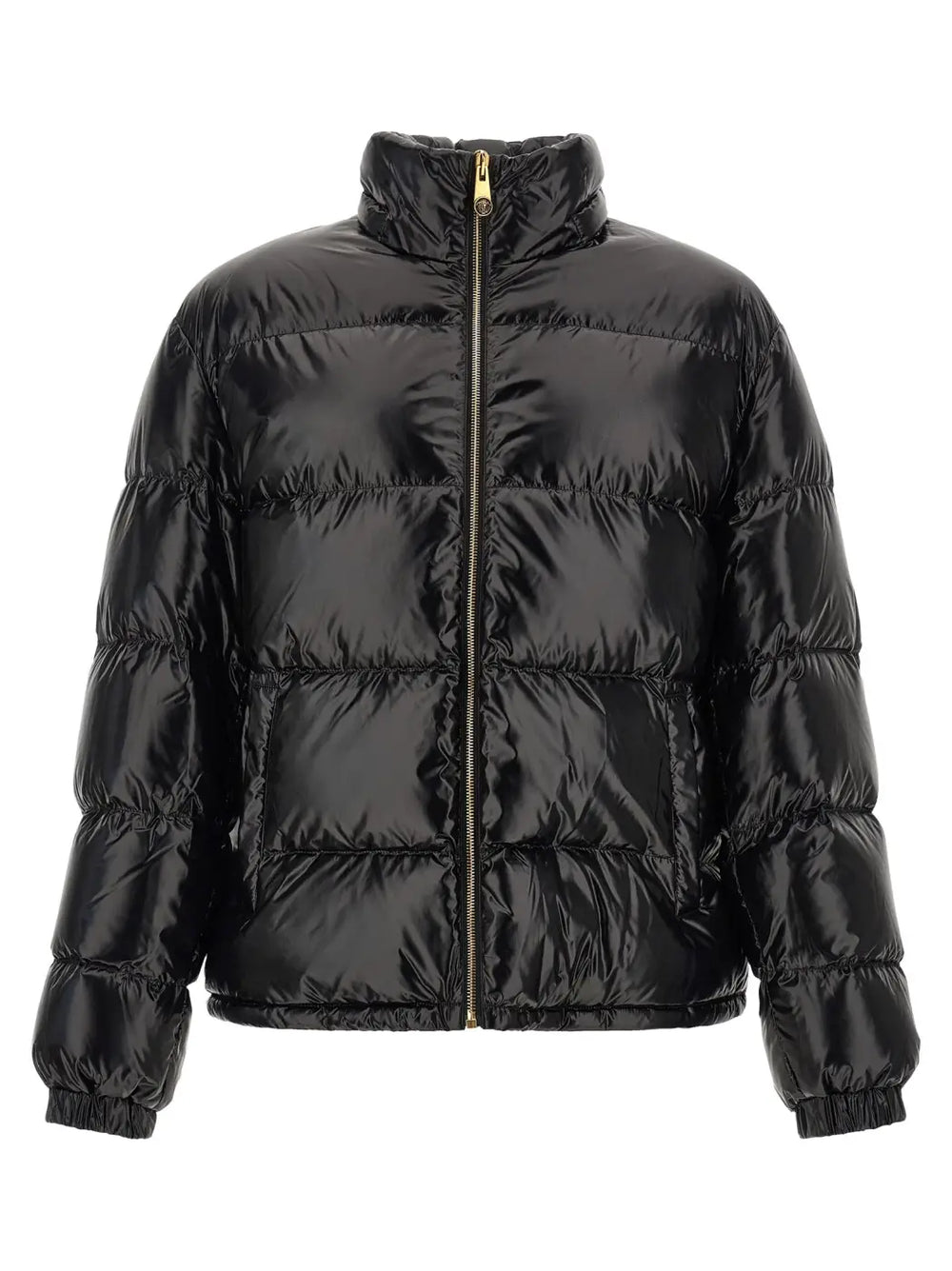 Versace Black Nylon Full-length Jacket