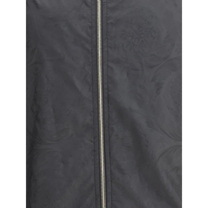 Versace Black Polyester Shell Jacket
