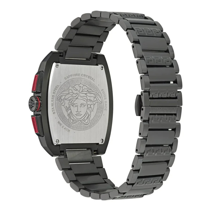 Versace Black Stainless Steel Dress Watch