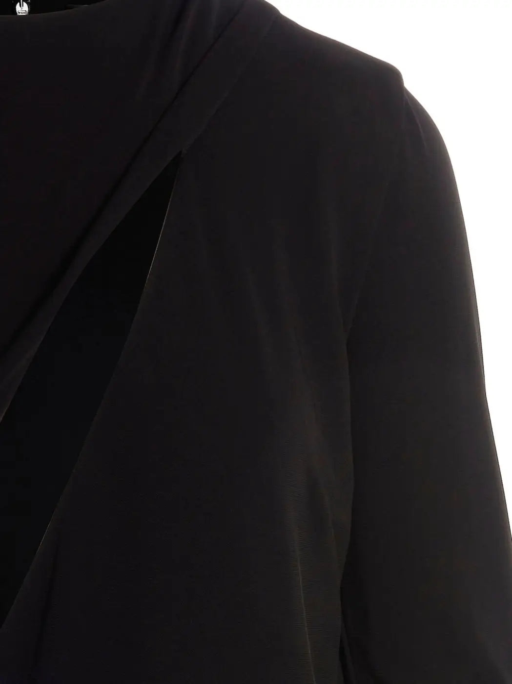 Versace Black Viscose Short Dress