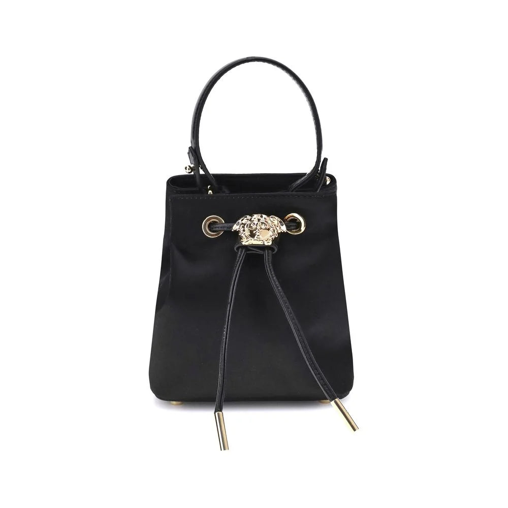 Versace Black Viscose Shoulder Bag