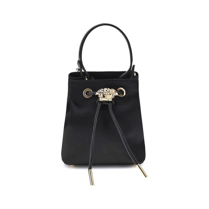 Versace Black Viscose Shoulder Bag