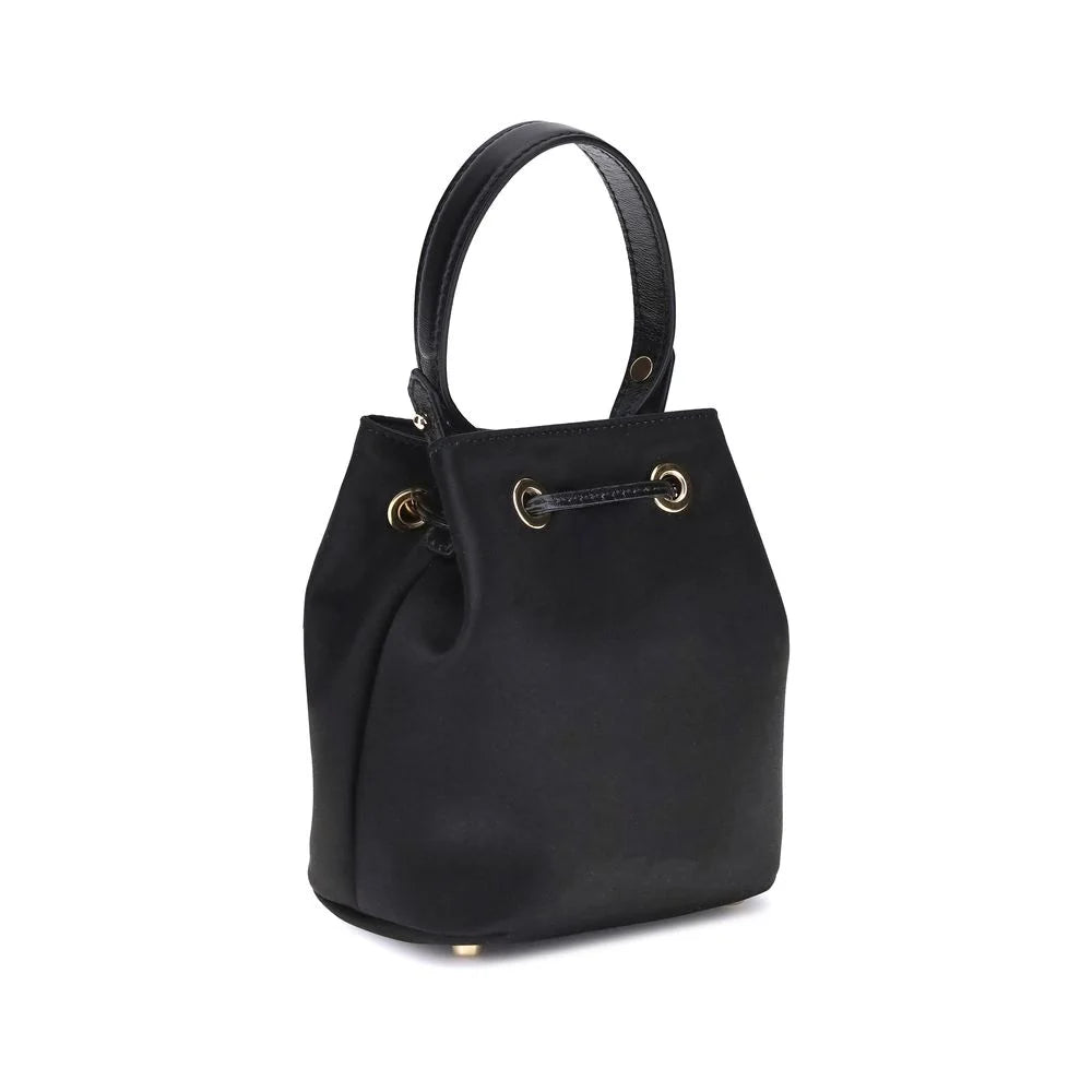 Versace Black Viscose Shoulder Bag