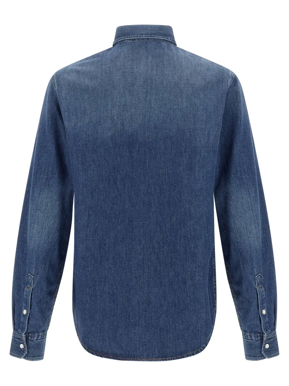 Versace Blue Cotton Blouse