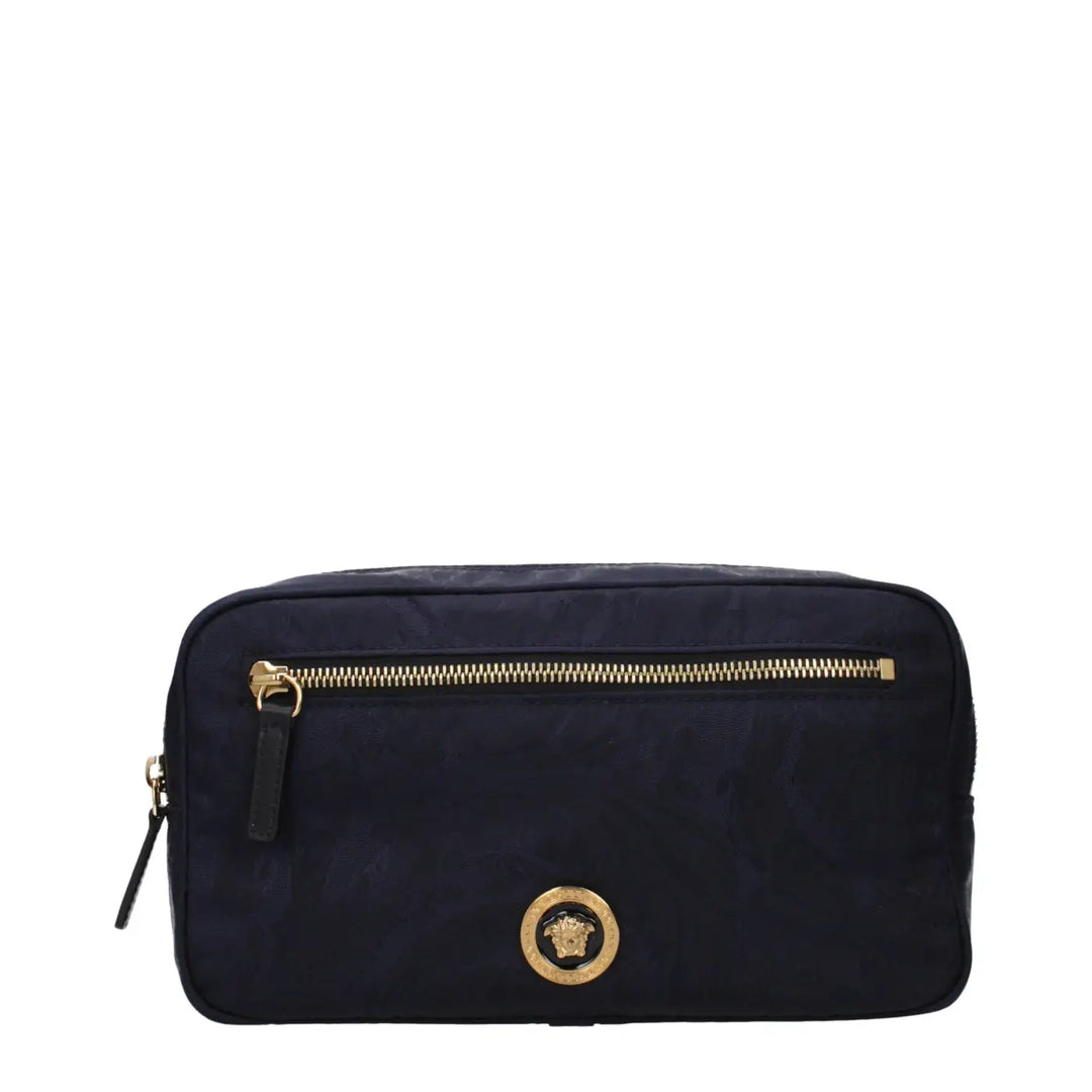 Versace Blue Fabric Backpack