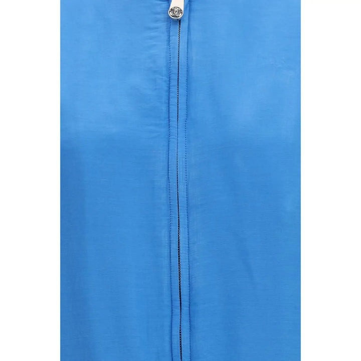Versace Blue Silk Bomber
