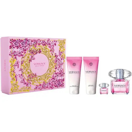 Experience Luxury with Versace Bright Crystal 4 Piece Gift Set Women’s Sets