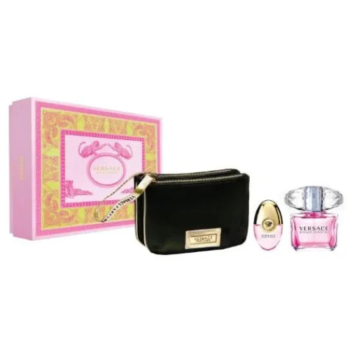 Versace Bright Crystal Gift Set 3.0 Oz Eau De Toilette Spray for Women Women’s Sets