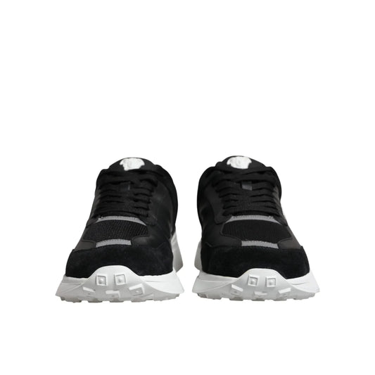 Versace Canvas Quad Fabric Medusa Low Top Sneakers New with Tags