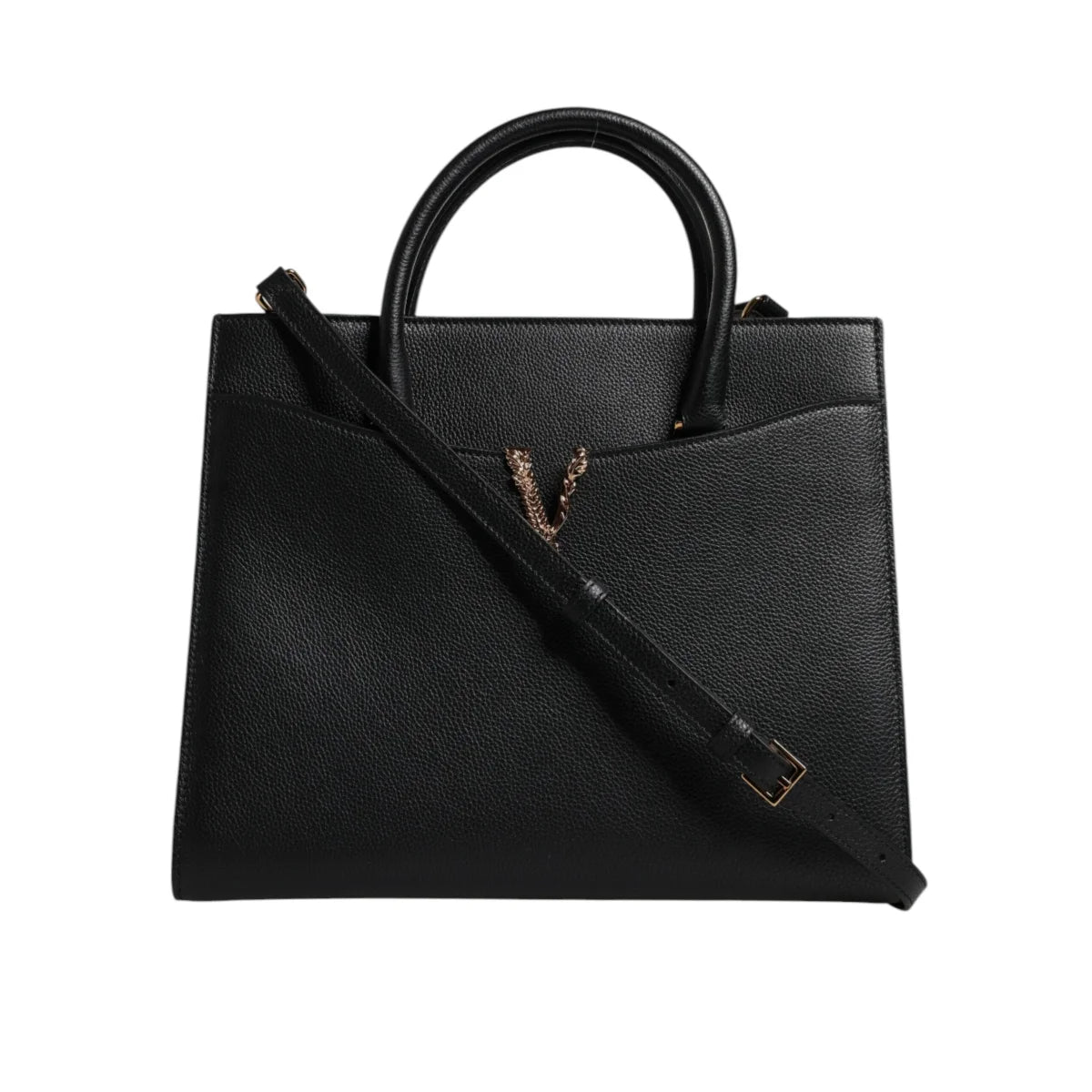 Versace Crossbody Perfection Authentic Luxury Bag with Solid Color Strap